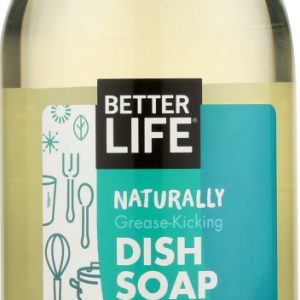 BETTER LIFE: Naturally Grease-Kicking Dish Soap Lemon Mint, 22 oz