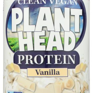 GENCEUTIC NATURALS: Plant Head Protein Powder Vanilla, 1.7 lbs