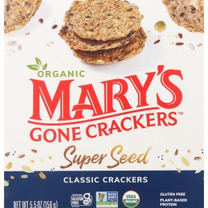 MARY'S GONE CRACKERS: Organic Gluten Free Super Seed Crackers, 5.5 oz