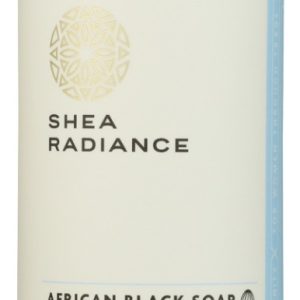 SHEA RADIANCE: African Black Soap Body Wash Unscented, 16 oz