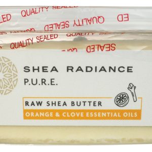 SHEA RADIANCE: Raw Shea Butter Orange and Clove Essential Oils, 7.5 oz