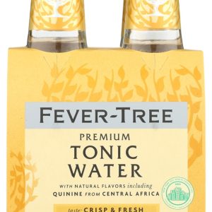 FEVER-TREE: Premium Indian Tonic Water 4x6.8 oz Bottles, 27.2 oz