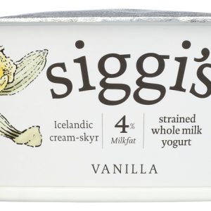 SIGGI'S: 4% Strained Whole Milk Yogurt Vanilla, 4.4 oz