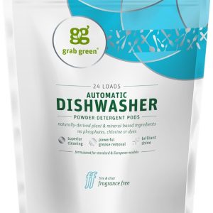 GRAB GREEN: Automatic Dishwashing Detergent Fragrance Free, 15.2 oz
