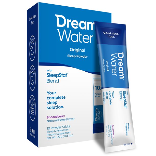 DREAM WATER: Powder Snoozeberry Sleep, 10 ea