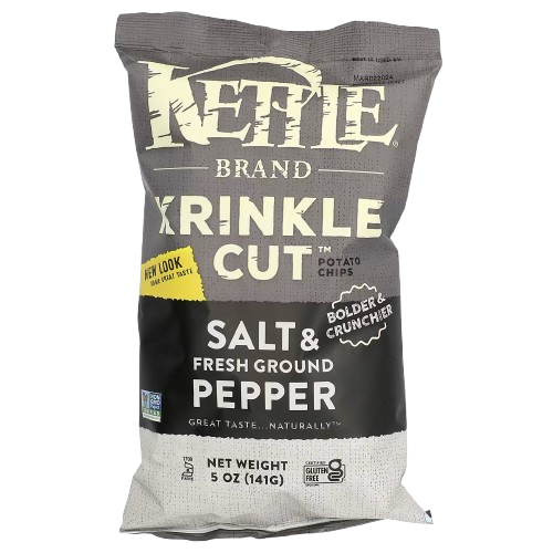 KETTLE FOODS: Krinkle Cut Salt and Fresh Ground Pepper, 5 oz