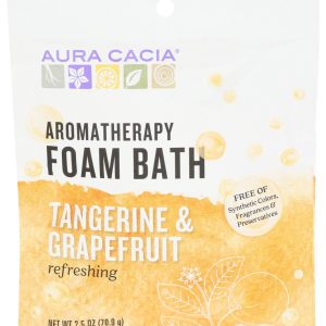 AURA CACIA: Tangerine Grapefruit Foam Bath, 2.5 oz