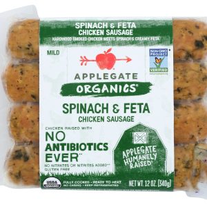 APPLEGATE: Organic Spinach and Feta Chicken Sausage, 12 oz