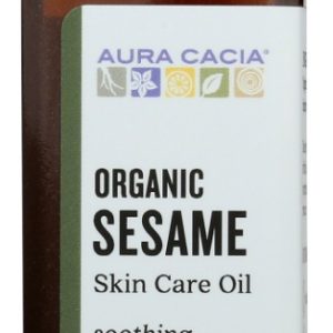 AURA CACIA: Organic Skin Care Oil Protecting Sesame, 4 oz
