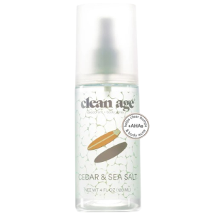CLEAN AGE: Cedar and Sea Salt AHA Body Spray, 4 oz