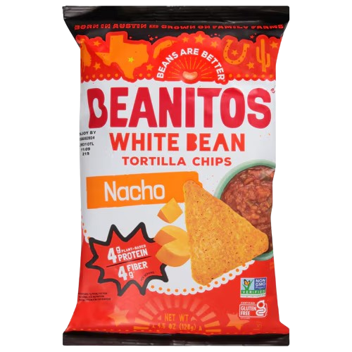 BEANITOS: White Bean Chips Nacho Nation, 4.5 oz