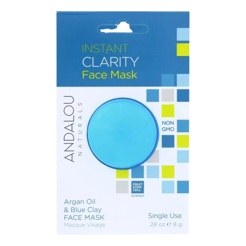 ANDALOU NATURALS: Argan Oil and Blue Clay Face Mask, 0.28 oz