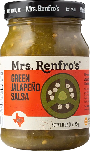 MRS RENFRO: Green Jalapeno Salsa, 16 oz