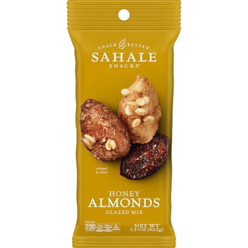 SAHALE SNACKS: Honey Almonds Glazed Mix Nut Blend, 1.5 oz