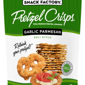 SNACK FACTORY: Garlic Parmesan Pretzel Crisps, 7.2 oz