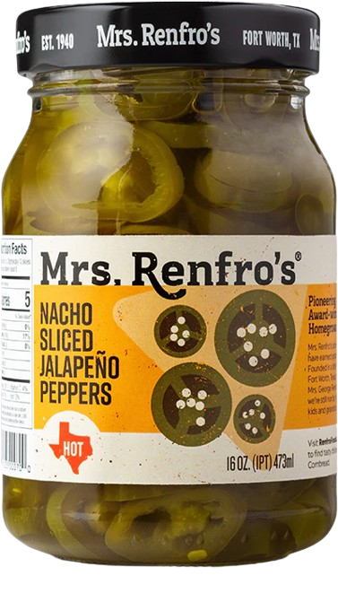 MRS RENFRO: Nacho Sliced Jalapeno Peppers, 16 oz