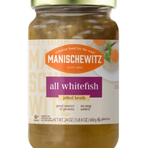MANISCHEWITZ:  All Whitefish in Jelled Broth, 24 oz