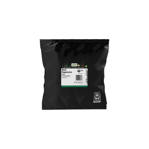 FRONTIER HERB: Black Peppercorns Organic, 16 oz