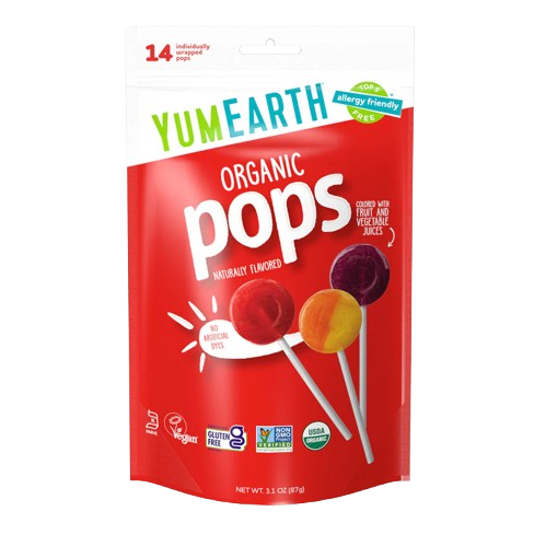 YUMEARTH: Organic Assorted Lollipops 14Ct, 3 oz