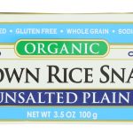 EDWARD & SONS: Organic Unsalted Plain Brown Rice Snaps, 3.5 oz