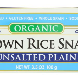 EDWARD & SONS: Organic Unsalted Plain Brown Rice Snaps, 3.5 oz