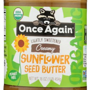 ONCE AGAIN: Organic Sunflower Butter Sweetened, 16 oz