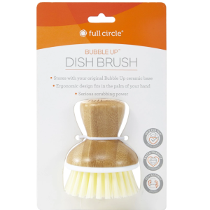 FULL CIRCLE HOME: Bubble Up Bamboo Dish Brush White, 1 ea