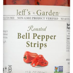 JEFFS GARDEN: Roasted Bell Pepper Strips, 12 oz