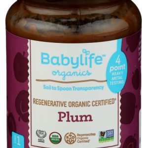 BABYLIFE ORGANICS: Plum Baby Food, 3.2 oz