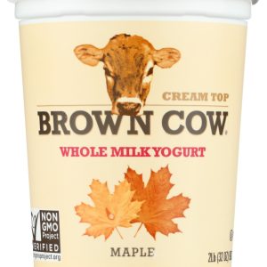 BROWN COW: Cream Top Whole Milk Yogurt Maple, 32 oz