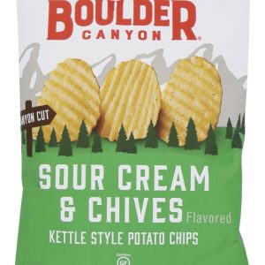 BOULDER CANYON: Sour Cream and Chives Potato Chips, 6.5 oz