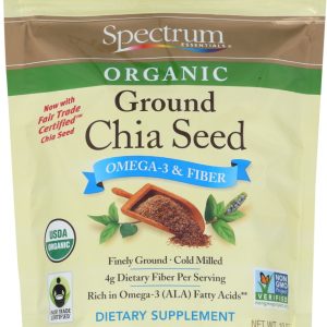 SPECTRUM ESSENTIAL: Organic Ground Chia Seed, 10 oz