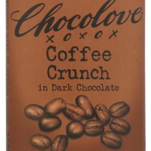 CHOCOLOVE: Coffee Crunch Dark Chocolate Bar, 3.2 oz