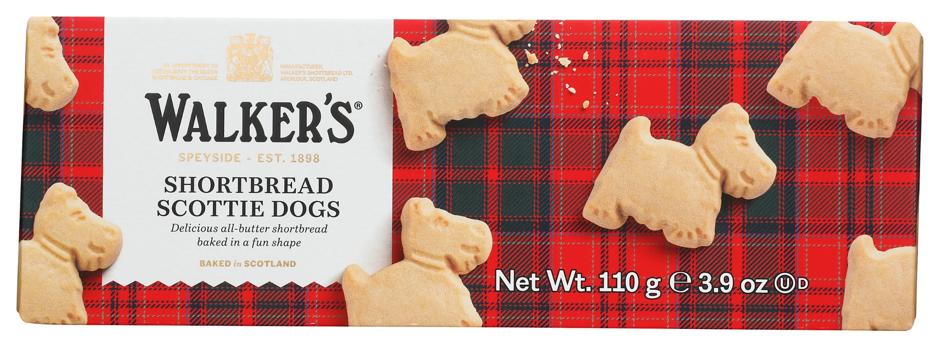 WALKERS: Shortbread Scottie Dogs, 3.9 oz