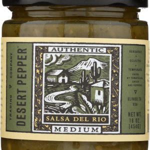 DESERT PEPPER: Salsa Del Rio Medium, 16 oz