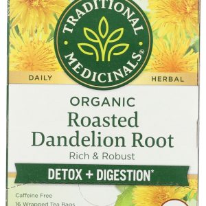 TRADITIONAL MEDICINALS: Roasted Dandelion Root Tea, 16 bg