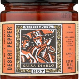 DESERT PEPPER: Salsa Diablo Hot, 16 oz
