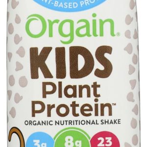 ORGAIN: Kids Organic Plant Protein Nutritional Shake Chocolate, 8 fo