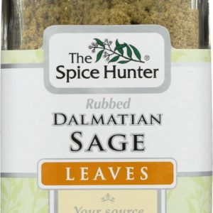 SPICE HUNTER: Rubbed Dalmatian Sage Leaves, 0.4 oz