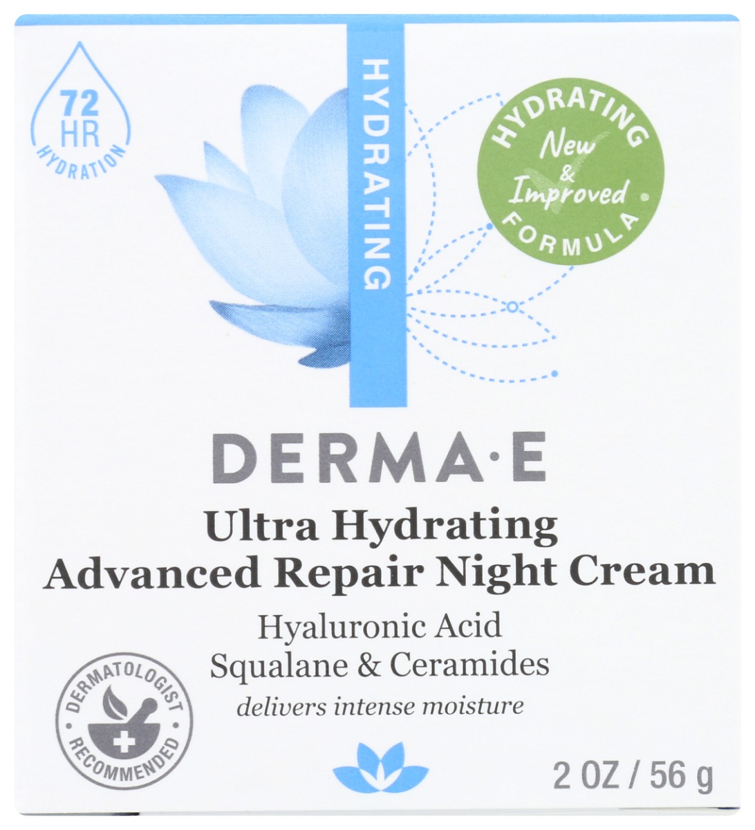 DERMA E: Ultra Hydrating Advanced Repair Night Cream, 2 oz