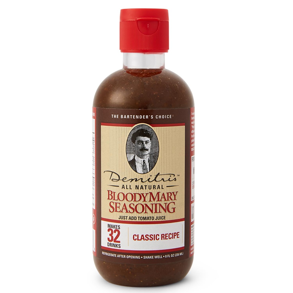 DEMITRIS: Bloody Mary Seasoning Mix Classic Recipe, 8 fo