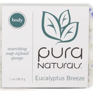 PURA: Body Sponge Eucalyptus Breeze Soap, 1 oz