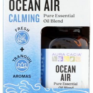 AURA CACIA: Ocean Air Essential Oil Blend Boxed, 0.25 fo