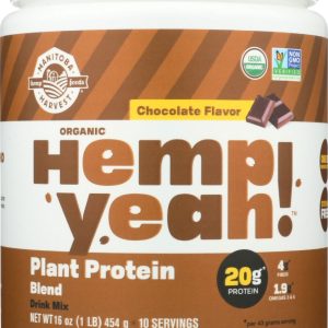 MANITOBA HARVEST: Hemp Yeah Plant Protein Blend Chocolate, 16 oz