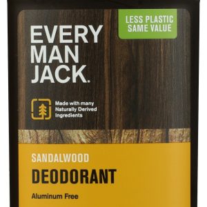 EVERY MAN JACK: Sandalwood Deodorant Stick, 3 oz