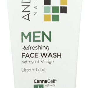 ANDALOU NATURALS: Men Refreshing Face Wash, 6 fo