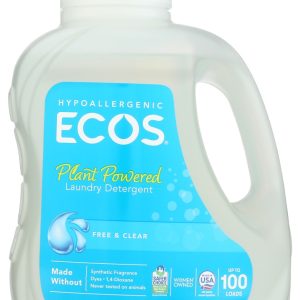 ECOS: Hypoallergenic Laundry Detergent Free and Clear, 100 oz