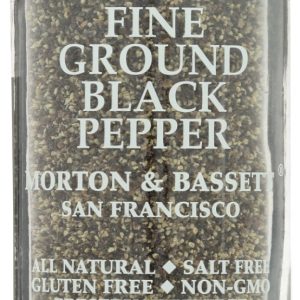 MORTON & BASSETT: Fine Ground Black Pepper, 2 oz