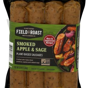 FIELD ROAST: Smoked Apple Sage Plant Based Sausages, 12.95 oz