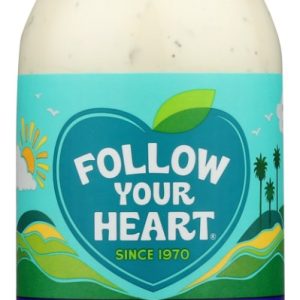 FOLLOW YOUR HEART: Dairy Free Vegan Bleu Cheese Salad Dressing, 12 oz